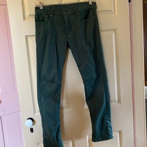 Levi’s 511 stretch jeans 32 x 32 slim green